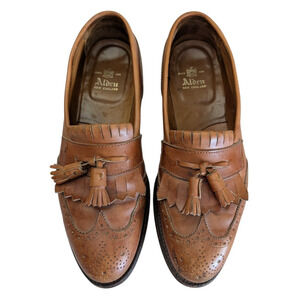 Alden 610 Wingtip Kiltie Tassel Loafer Size 9.5 Mens B/D Brown Leather USA